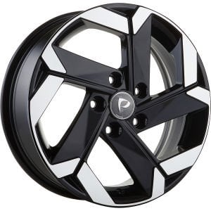 BKY 0137 6X16 inç 5X114.3 ET43 67.1 BLACK MACHINED XL ÇELİK JANT