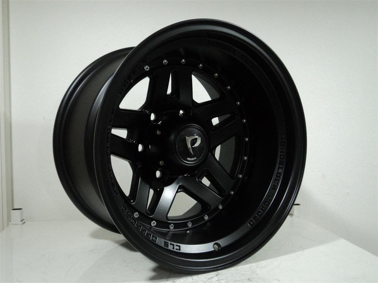 Powcan BK 936 10x18inç 6x139.7 MAT BLACK MACHINED Çelik Jant