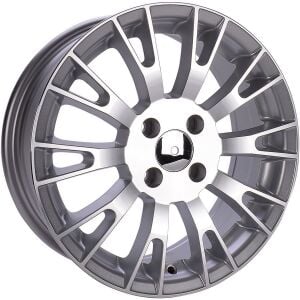 Powcan BK 757 6X15inç 4x98 et35 58.1 Sılver Machined Fıat Çelik Jant