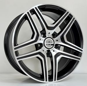 EXP HBC0029 8X17İNÇ  5X112 ET35 66.6 BLACK MACHINED XL ÇELİK JANT