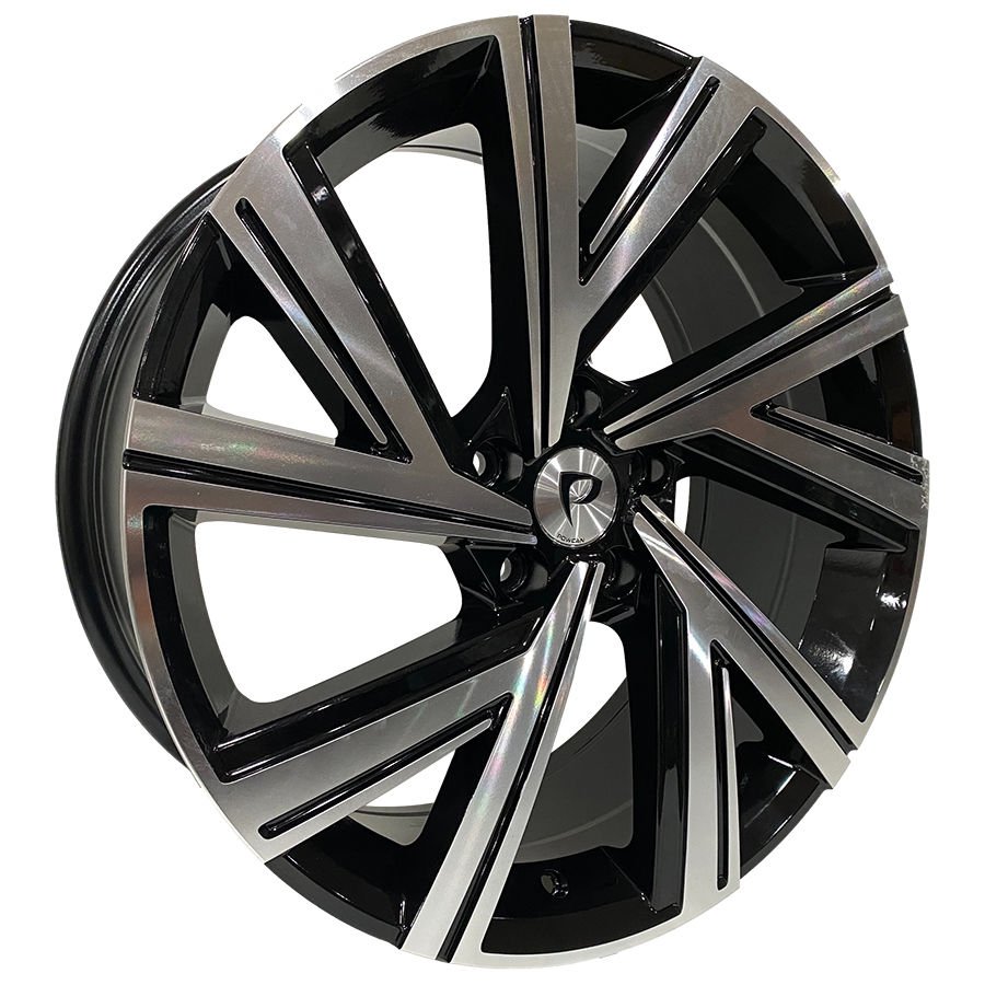 BK 5805 7.5X17İNÇ  5X112 ET45 57.1 BLACK MACHINED XL ÇELİK JANT