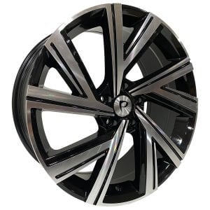 BK 5805 7.5X17İNÇ  5X112 ET45 57.1 BLACK MACHINED XL ÇELİK JANT