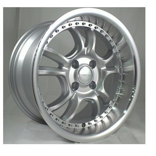 Powcan BK 655 8x15inç 4x100 Silver Machined Çelik Jant