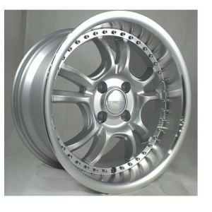 Powcan BK 655 8x15inç 4x100 Silver Machined Çelik Jant
