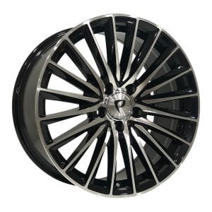BK 5909 7.5X17İNÇ  5X112 ET45 66.56 BLACK MACHINED XL ÇELİK JANT