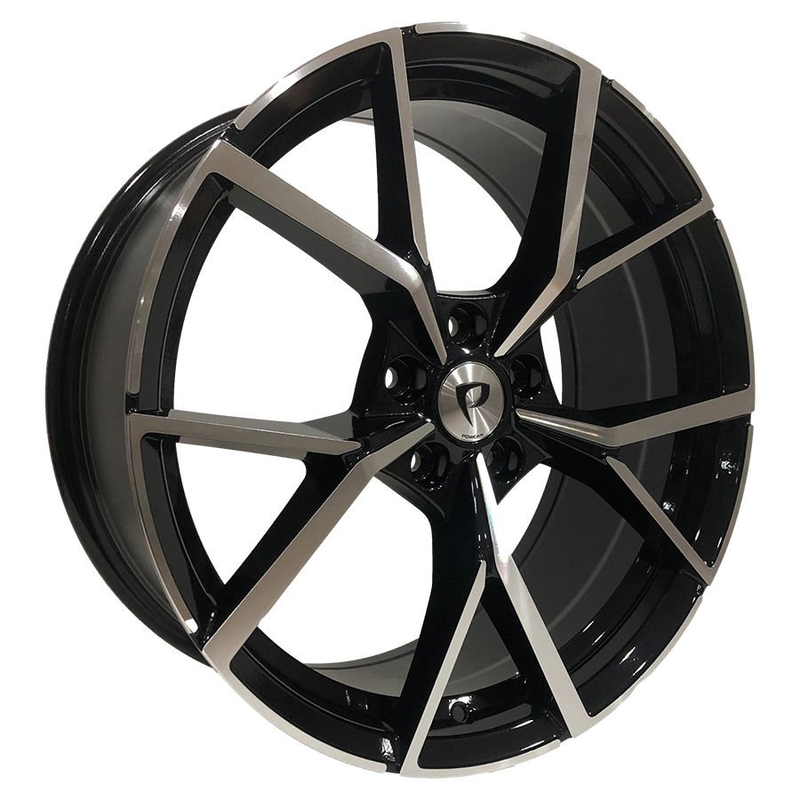 BK 5801 7.5X17inç  5X112 ET45 57.1 BLACK MACHINED XL ÇELİK JANT