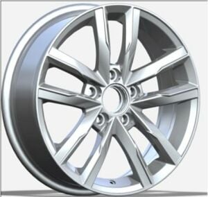Powcan BK 5182 8X18inç 5X112 ET45 57.1  SİLVER MACHINED VOLKSWAGEN REPLİKA ÇELİK JANT