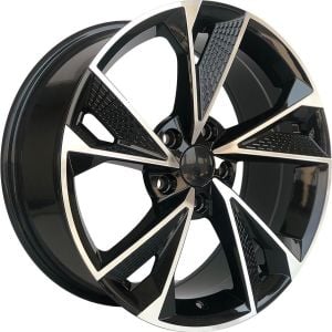 DY 807 7.5X17inç  5X120 ET35 65.1 BLACK MACHINED XL ÇELİK JANT