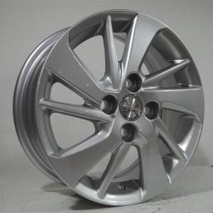 TL-0458 5.5x14inç 4x100 ET45 54.1 SILVER Machıned Replika Çelik Jant