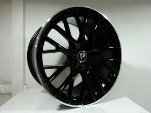 BK 5541 11.5x21inç 5x130 BLACK MACHİNED XL Replika Çelik Jant