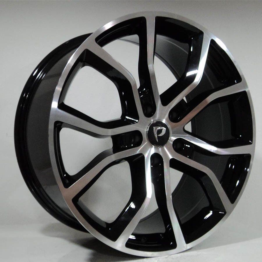 BK 5362 9.5x21inç 5x130 BLACK MACHİNED Replika Çelik Jant