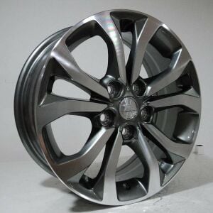 TL-0461 6x15inç 5x105 ET38 56.6 SILVER Machıned Replika Çelik Jant