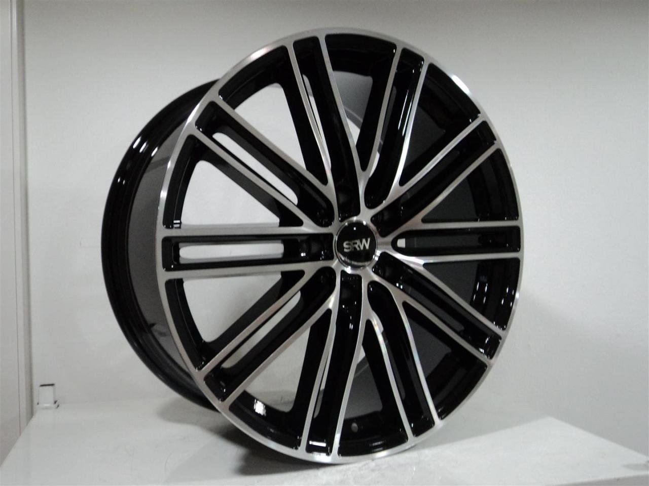 SRW 0036 9.5x20inç 5x130 ET50 71.6 BLACK Machıned Replika Çelik Jant