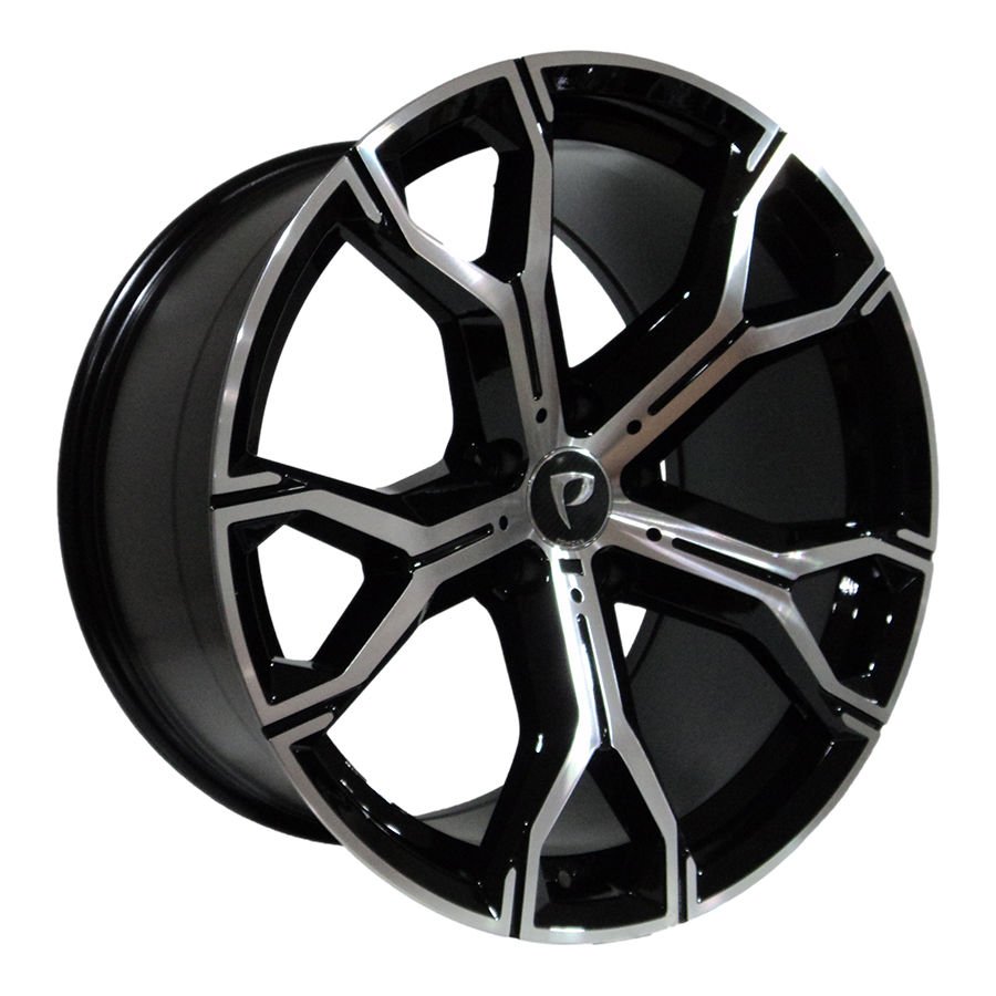 BK 5498 9.5X21İNÇ  5X120 ET40 74.1 BLACK MACHINED XL ÇELİK JANT