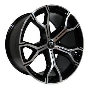 BK 5498 9.5X21İNÇ  5X120 ET40 74.1 BLACK MACHINED XL ÇELİK JANT