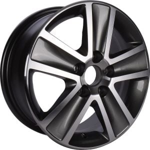 TL-5454 6x15inç 5x100 ET40 57.1 SILVER Machıned Replika Çelik Jant