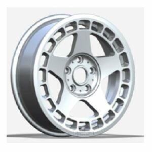 Powcan BK 927 7x15inç 5x112 Silver Machined Çelik Jant FIFTEEN 52 TURBOMAC MODELİ