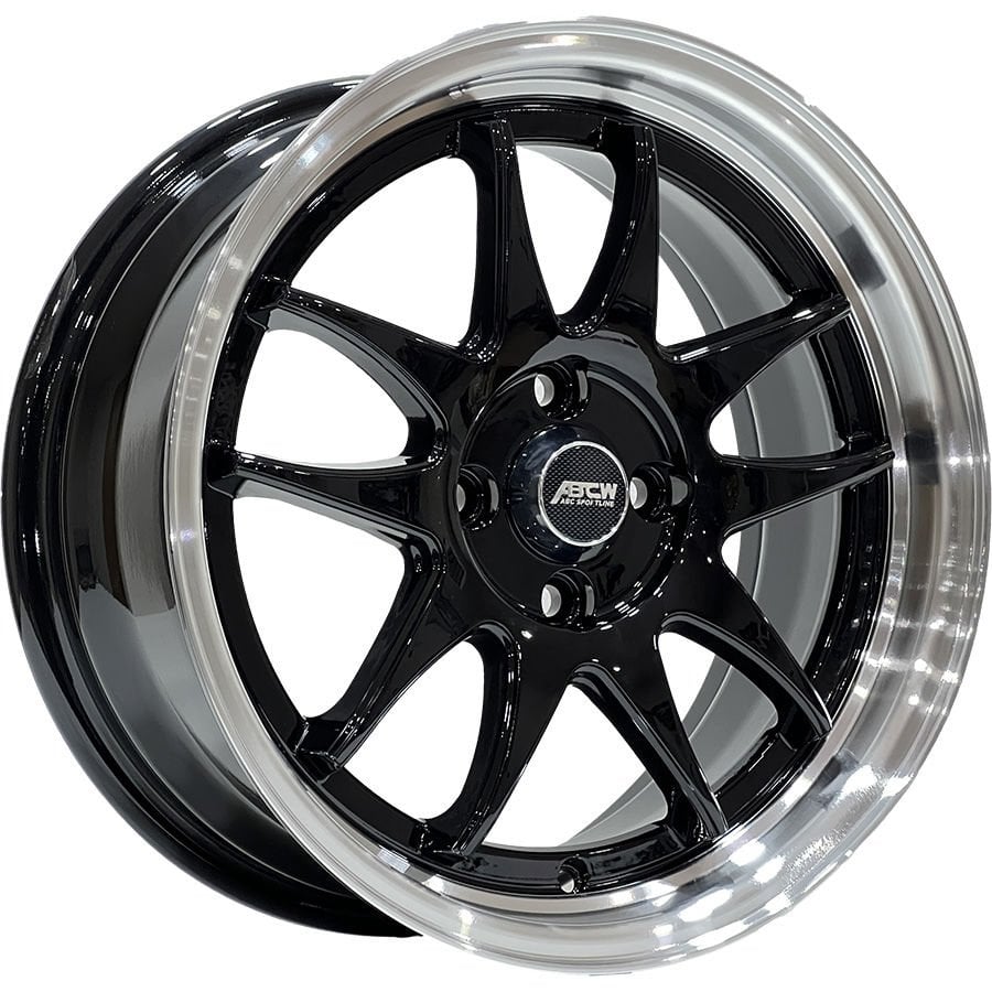 BCH 7899 8X17İNÇ  4X100 ET35 73.1 BLACK+LIP MACHINED ÇELİK JANT