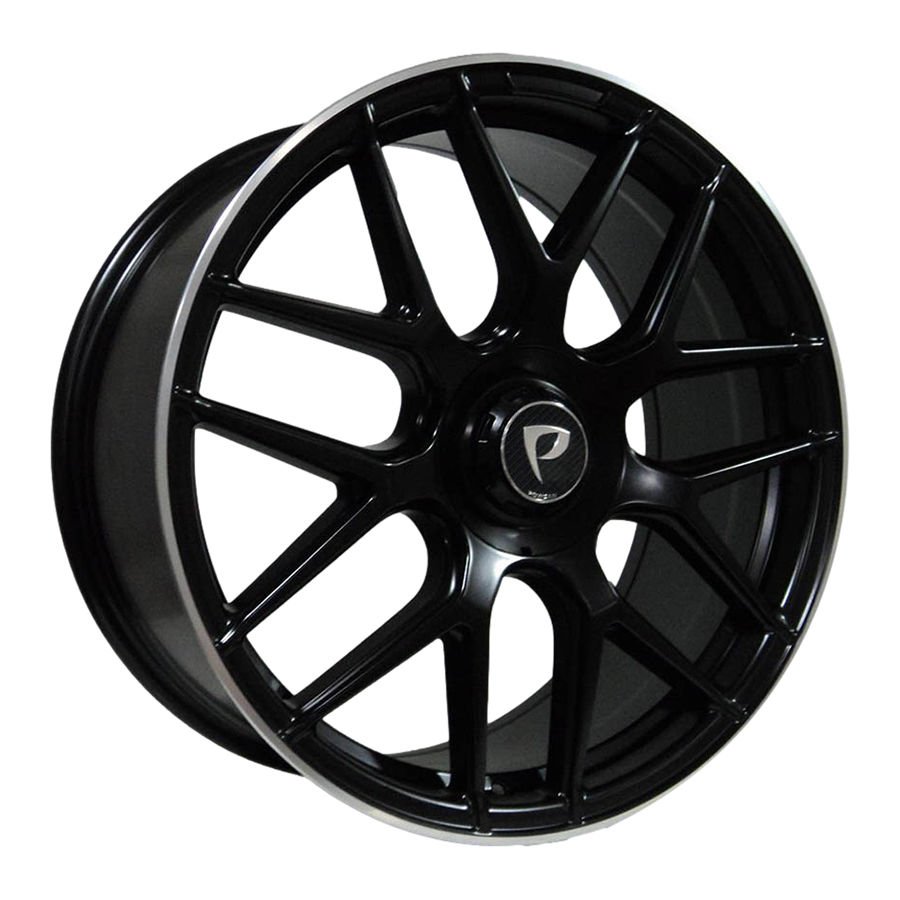 BK 5318 9.5X20İNÇ  5X112 ET45 66.56 MAT BLACK LIP MACHINED XL ÇELŞK JANT