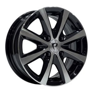 BK 5828 5X13inç  4X100 ET30 73.1 BLACK MACHINED çelik jant