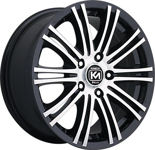Kormetal KM 684 6x14inç 4x100 Black Diamond Çelik Jant