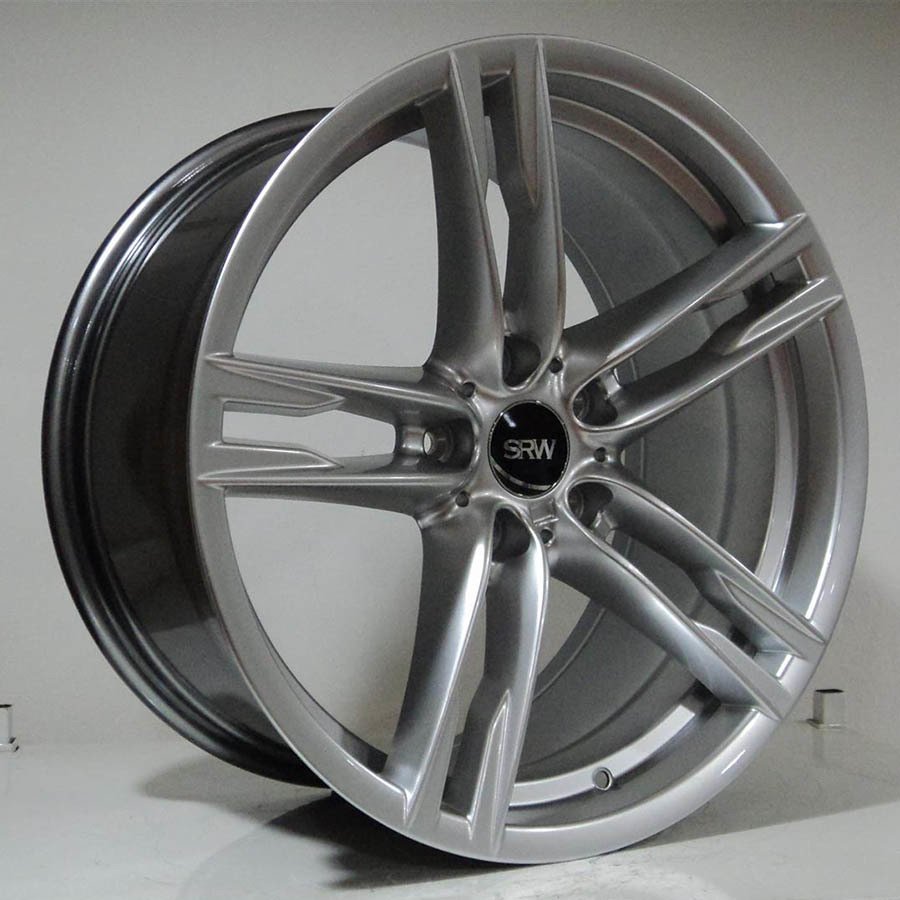 SRW 5381 9.5x19inç 5x120 ET37 72.56 HYPER SILVER Machıned Replika Çelik Jant
