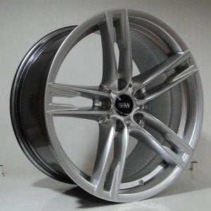 SRW 5381 9.5x19inç 5x120 ET37 72.56 HYPER SILVER Machıned Replika Çelik Jant