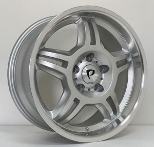BK 657 8x17inç 5x120 ET41 72.56 Hyper Silver  Replika Çelik Jant