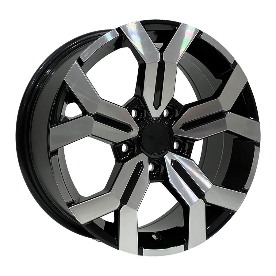 DY 1266 7X16inç  5X114.3 ET40 66.1 BLACK MACHINED XL çelik jant