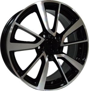 Powcan Bk 853 8x19inç 5x114.3 et45 66.1 HYPER Sılver Machined Çelik Jant