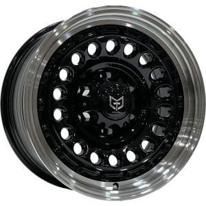 TORK 2846  9X17İNÇ  6X139.7 ET-15 110 BLACK LIP MACHINED ÇELİK JANT