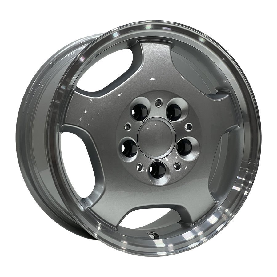 Dj DJ 105 7x15 inç 5x112 et37 66.6 Silver Diamond Machined Çelik Jant