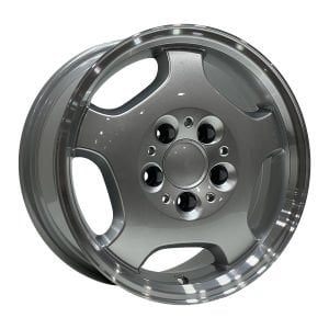 Dj DJ 105 7x15 inç 5x112 et37 66.6 Silver Diamond Machined Çelik Jant