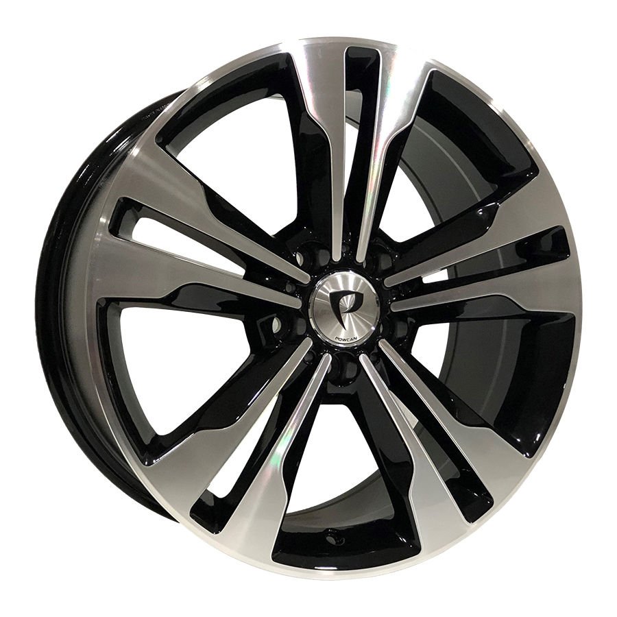 BK 754 8x17inç 5x112 ET45 66.56 BLACK Machined Replika Çelik Jant