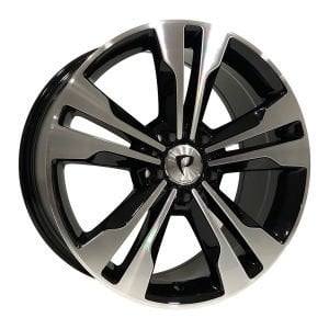 BK 754 8x17inç 5x112 ET45 66.56 BLACK Machined Replika Çelik Jant