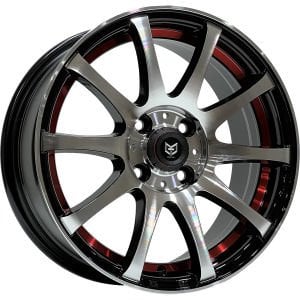 TORK-355 6.5 X 15 İNÇ 4X100 ET35 73.1 BLACK MAC+UNDER RED LIP