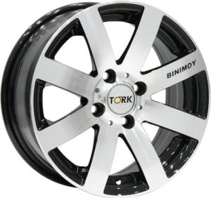 Megatork TORK 823 5.5X13inç 4x100 Black Machined Çelik Jant