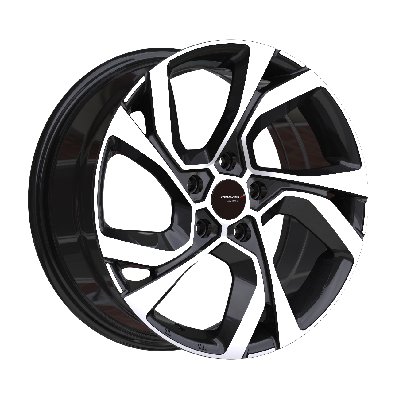PRO 75229 7.5X17İNÇ  5X114.3 ET40 66.1 BLACK MACHINED XL ÇELİK JANT