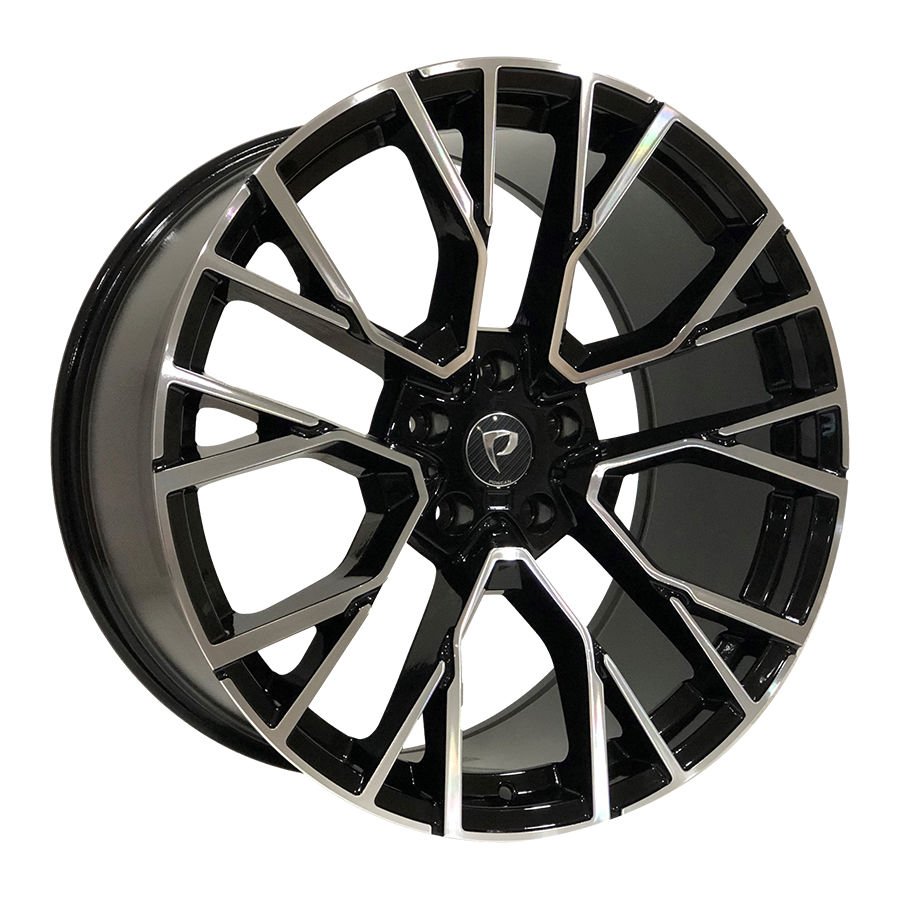 BK 5769 10.5X22İNÇ  5X120 ET35 74.1 BLACK MACHINED XL ÇELİK JANT