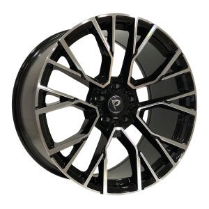 BK 5769 10.5X22İNÇ  5X120 ET35 74.1 BLACK MACHINED XL ÇELİK JANT