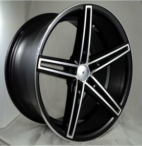Megatork TORK 3180 8x18inç 5x112 BLACK MACHINED  Çelik Jant