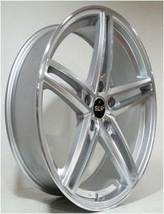 SLK Slk 1550 8x18inç 5x112 et45 73.1 Sılver Machined Çelik Jant