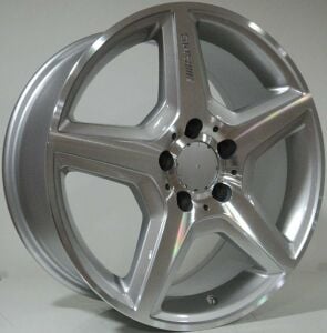 Slk SLK 1175 8x18inç 5x112 Silver Machined MERCEDES Replika Çelik Jant