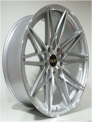 SLK Slk 1567 8x18inç 5x120 et35 72.56 Sılver Machined Çelik Jant