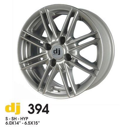 DJ 394 6x14inç 4x100 et35 67.1 Black Daimond Çelik Jant