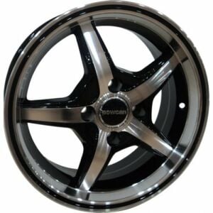 Powcan BK 306 5.5X13inç 4x100 Black Machined Black Çelik Jant