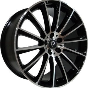 BK 836 7X16 inç 5X112 ET35 66.56 BLACK MACHINED XL