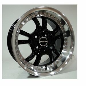Powcan BK 655 8x15inç 4x100 Black Machined Çelik Jant