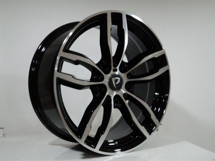 POWCAN BK 921 8x18inç 5x120 ET37 72.56 BLACK Machıned Replika Çelik Jant