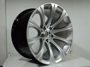 POWCAN BK 027 9x19inç 5x120 ET20 74.1 HYPER SILVER Machıned Replika Çelik Jant